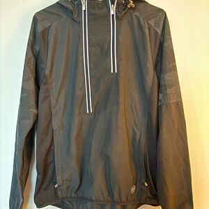 Ladies Ariat Ariatex coat black small double zipper equestrian minimalist rain